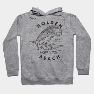 Holden Beach, NC Summertime Vacationing Mahi Mahi Big Head Fish Hoodie